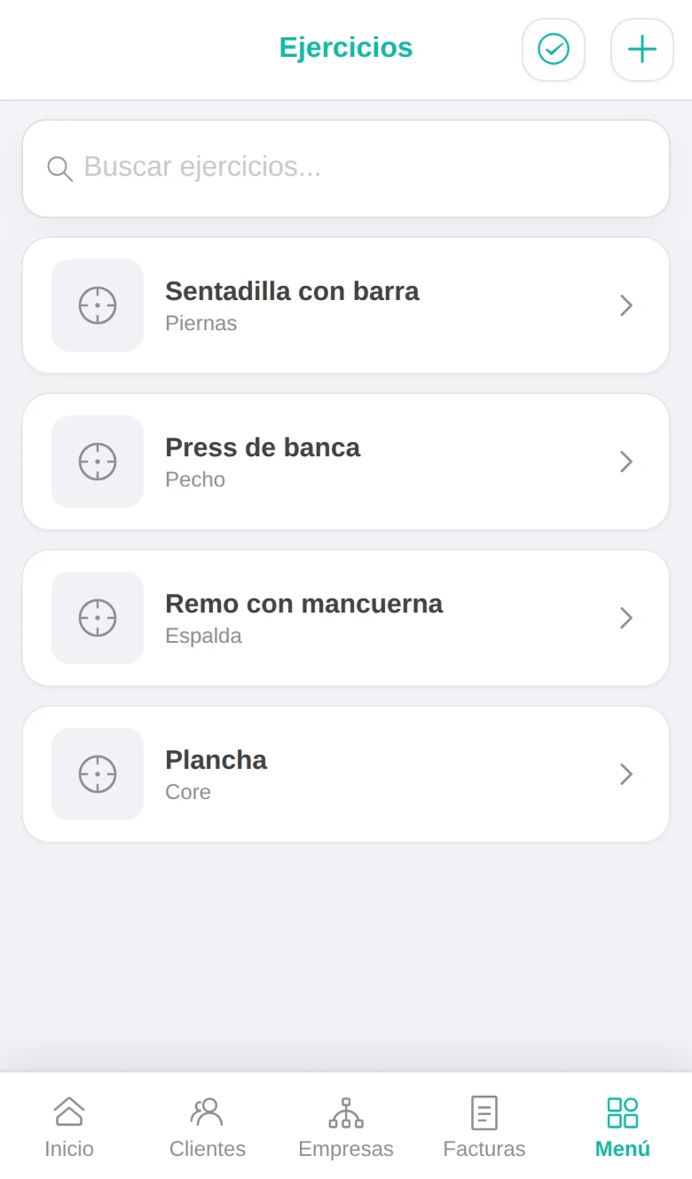 Lista de ejercicios