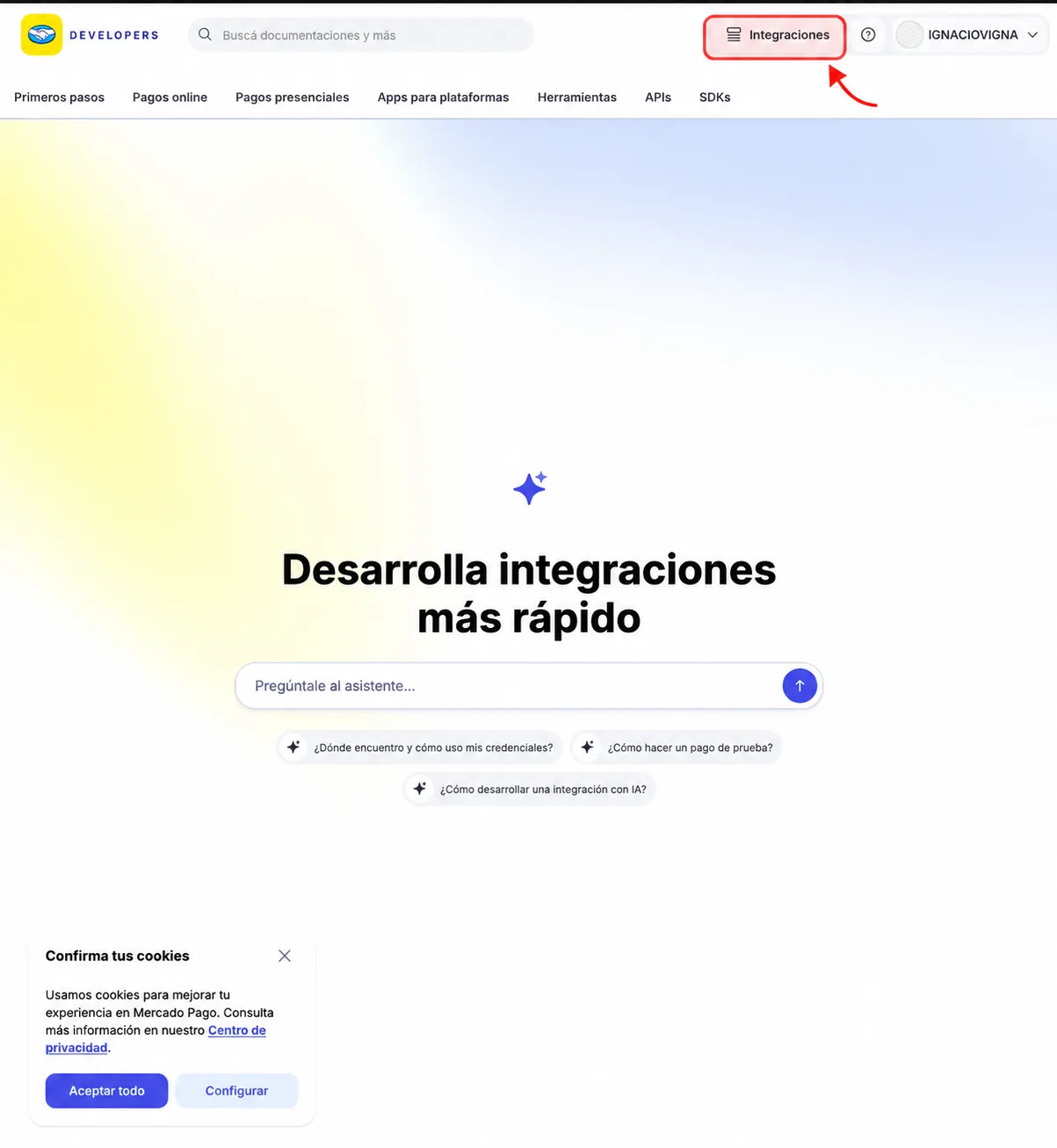 Abrir Integraciones